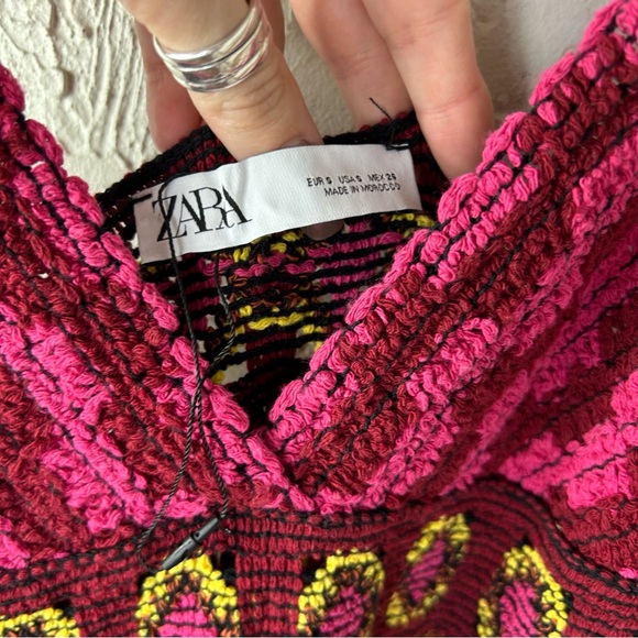 ZARA*RARE*BLOGGER FAVE Knit V Neck Dress Size S - Picture 8 of 16